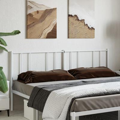 Vidaxl Metal Headboard, White, 193 Cm