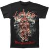 New Men's Slayer World Painted Blood Skull T-shirt Medium Black