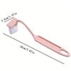 Curved V-shaped Toilet Brush with Long Handle and Soft Bristles, No Dead Corners for Cleaning, Wall Mounted Household Use