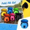 Portable Folding Fishing with Handle, Fish Container for Tackle and Catch, Outdoor Use (12L)