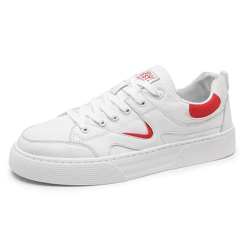 Trendy brand board shoes men's 2024 summer versatile cloth surface color matching breathable comfortable soft sole Douyin explosion casual white shoes