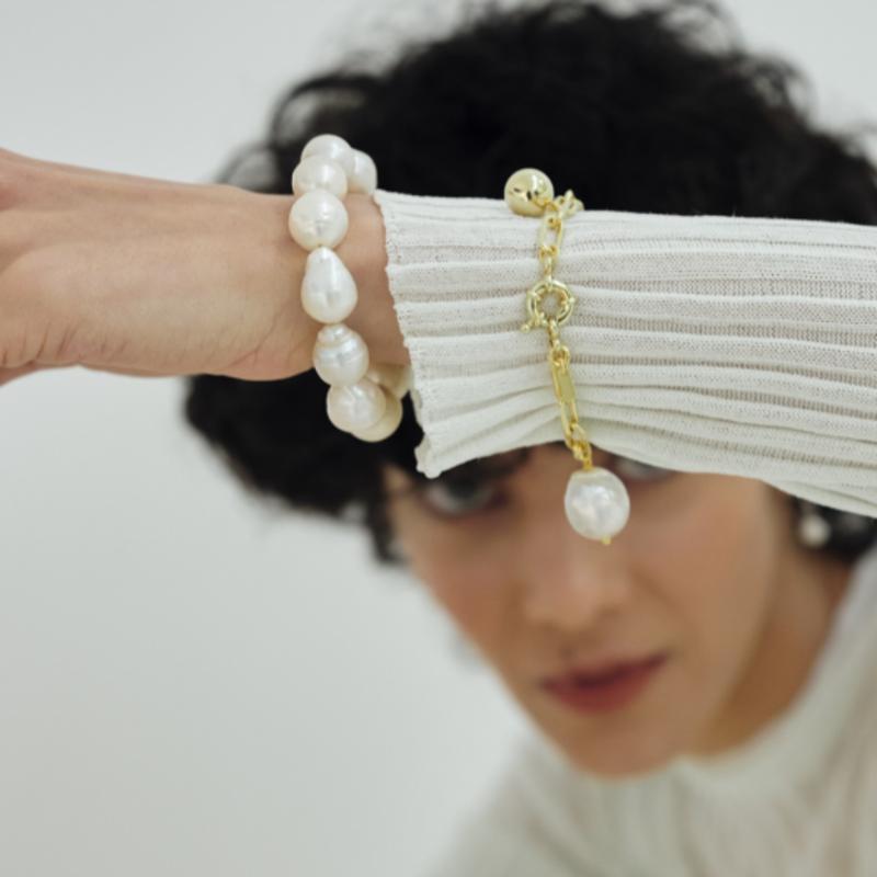 Modern Everyday Antique Charm Chain Link Bracelet