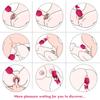 Rose Klitoris Vagina Klitoris Nippel Höhepunkt Massager Zunge Vibratoren