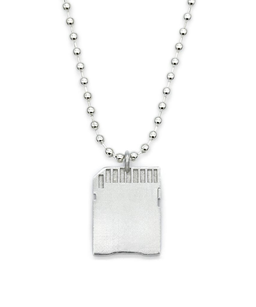 Kavka Kavka Sd Card Silver Necklace