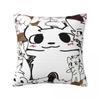 Boykisser Silly Cat Square Pillow Covers Home Cartoon Cushion Cover Creative Pillow Cover 40*40