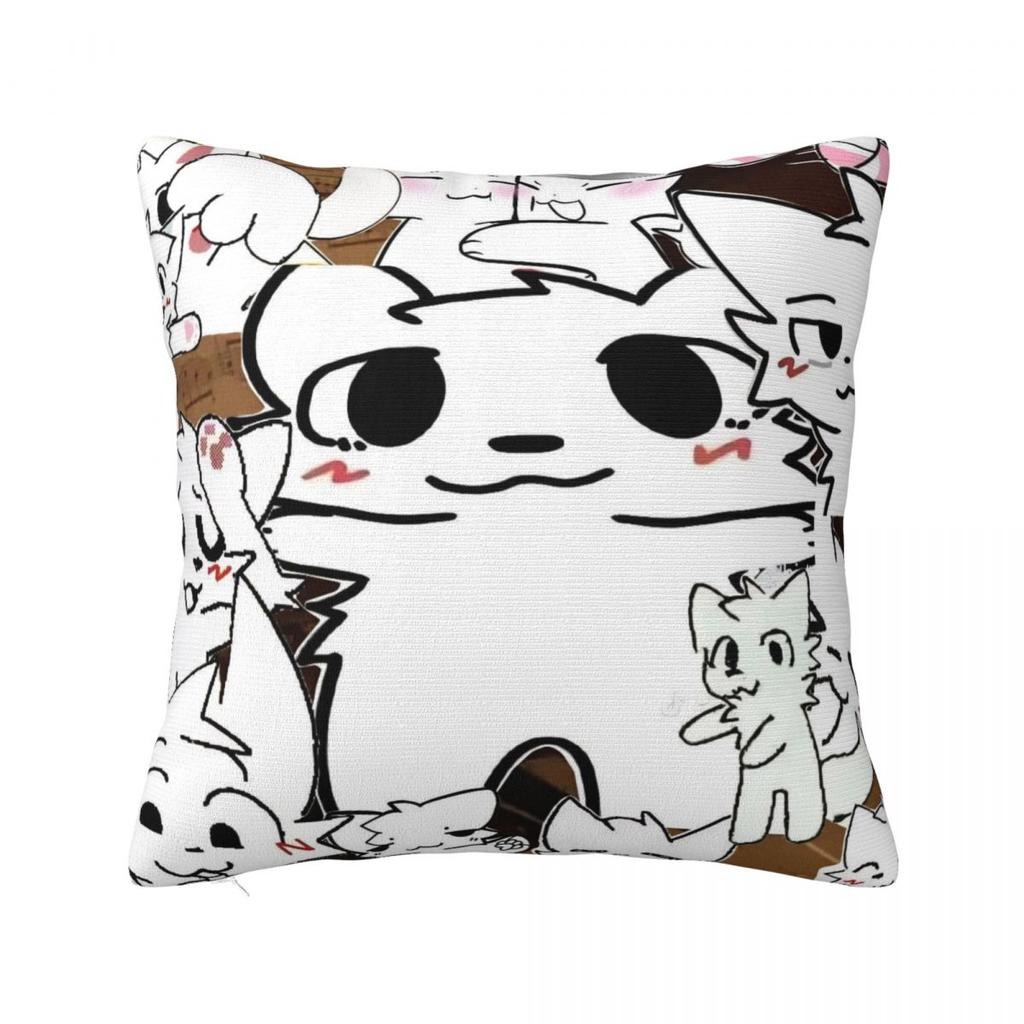 Boykisser Silly Cat Square Pillow Covers Home Cartoon Cushion Cover Creative Pillow Cover 40*40