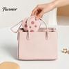 Small Jewelry Organizer Powder Puff Storage Box with Mirror And Handle, Dustproof Portable Case Makeup Sponge Container, Compact for Outdoor
