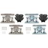 Heavy Zinc Alloy RV Door Holder 2 Pieces for Trailers Boats Garage Doors with Double Ball Design and Pre Drilled Holes
