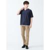 [Beams Heart] S/S TEE Cool Touch Sensation Key Neck Layered T-shirt Men's NAVY M 42040333639