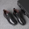Winter Leather Thickened Wool Warm Cotton Shoes Men's High-top Casual Non-slip Cotton Boots