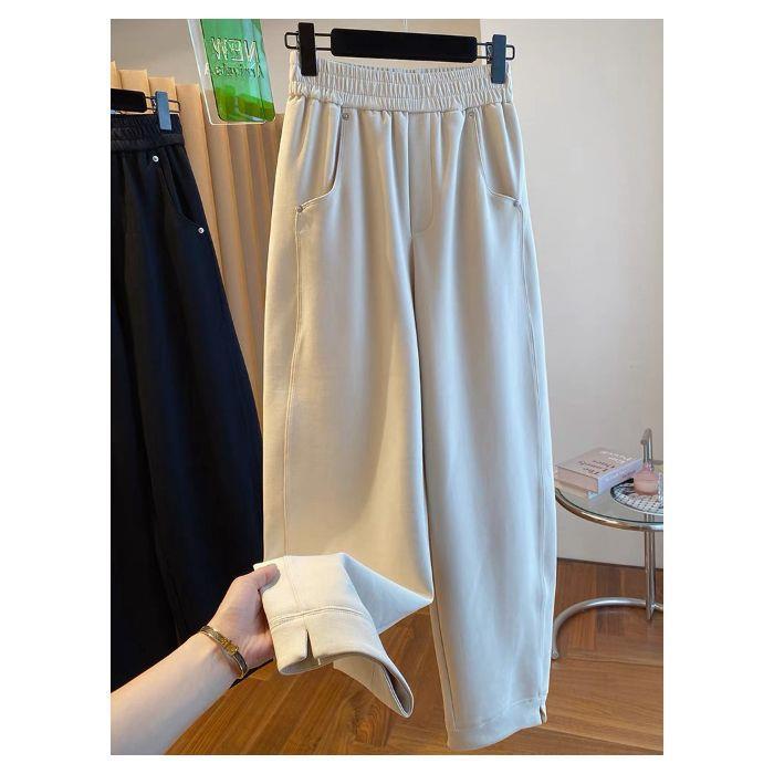 Women s High Waist Casual Harem Pants - Spring Collection M (90-110 jin) абрикосовый