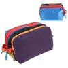 Colorful Patchwork Crossbody Bag Multi Zipper Cosmetic Toiletry Bag With Woven Strap Shoulder Bag For Women Gifts