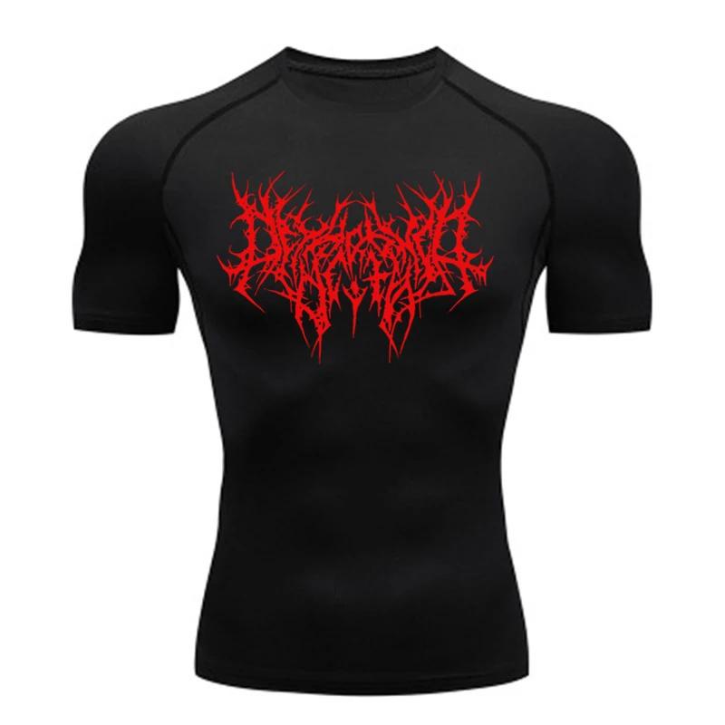Men's T-shirt Men Running Sport T Shirt Men Compression Fitness Tops Tee Quick DryTight Training Gym Sport Running Shirts Jersey