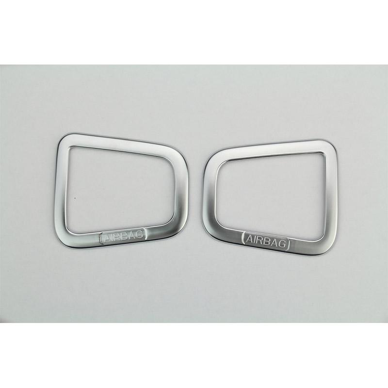 

Chrome Interior Accessory Dashboard Air Outlet Sticker For Land Rover Discovery 4 LR4 2009-2016,Car Styling срібний