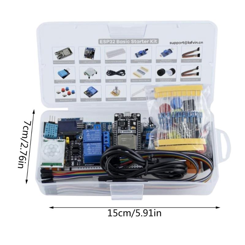 Comprehensive ESP32 WiFi Development Board Basic Starter Kit for  Projects and Programming