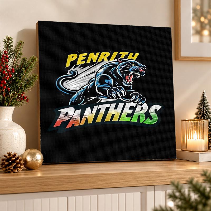 Penrith Panthers Diamond Painting Kit 5D Full Drill DIY Diamond Mosaic Wall Art Home Decor