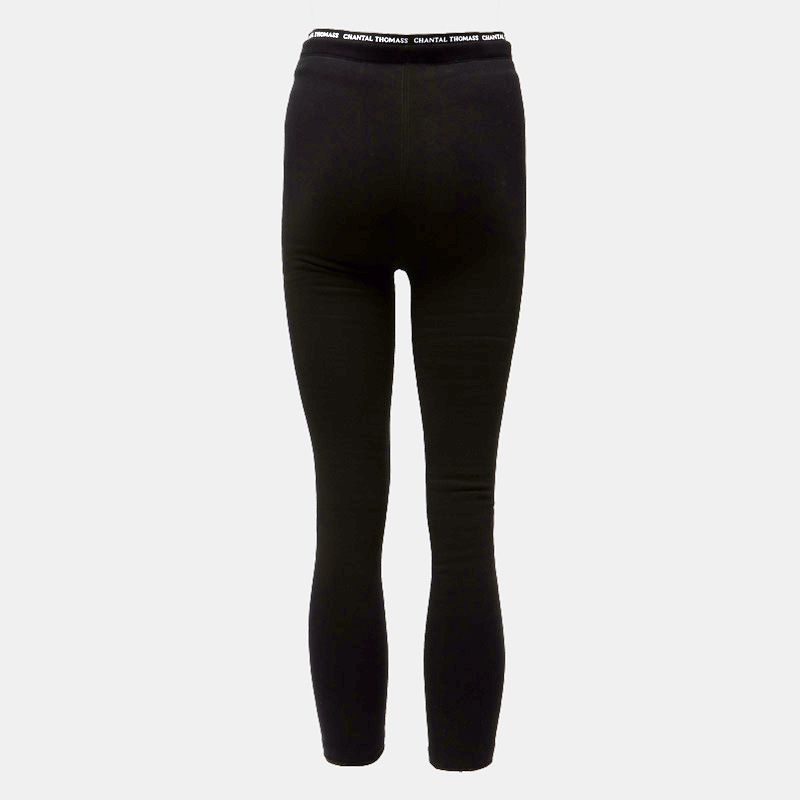 Rafida Fleece-lined Leggings with White Logo Woman CHANTAL THOMASS