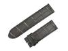King Watch Parts Compatible with Franck Muller Long Island 1000 Aftermarket Strap Embossed Crocodile [Import Original] - - - Leather, Black, 22/22mm
