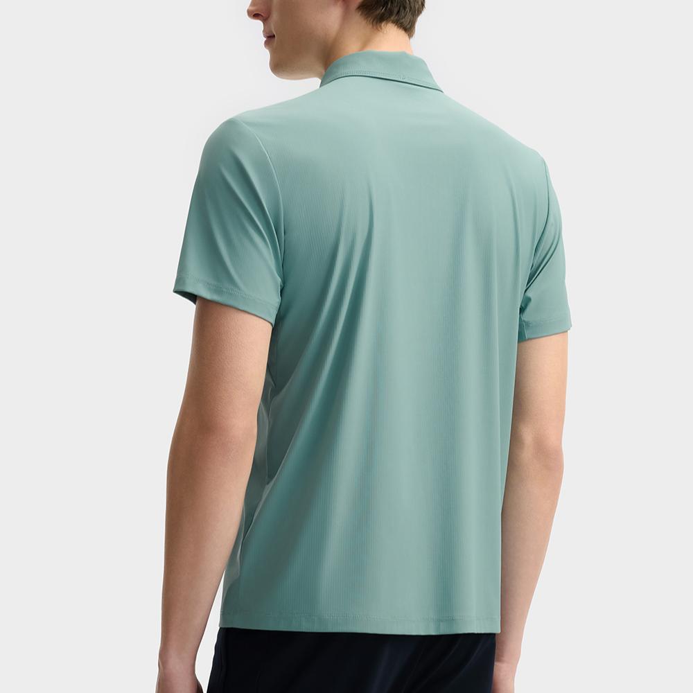 FILA WHITE Polo Shirt Men's Mineral Blue F11M523110F-DB