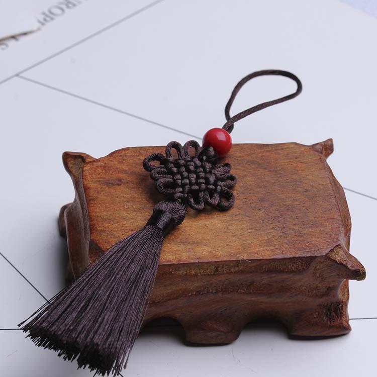 Mini Chinese Knot 7-Strand Braided Tassel Bookmark Pendant