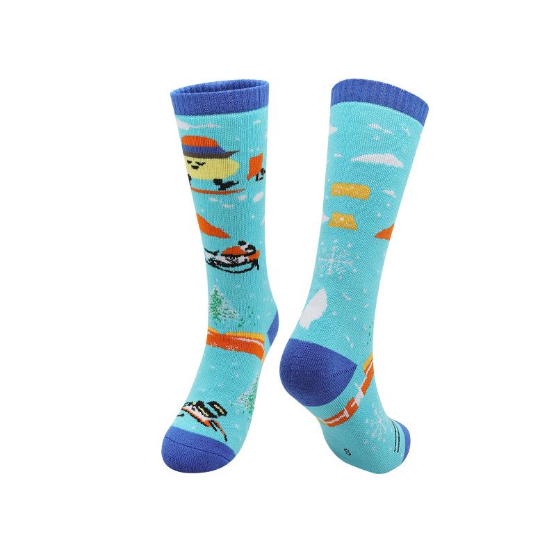 

Kids Non-Slip Ski & Snow Socks: Warm, Long Tube for Autumn & Winter Outdoor Activities XS (27-30 EU Shoe Size)