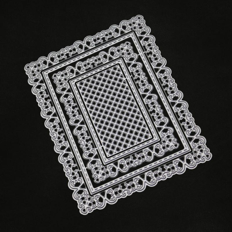 Square frame Metal DIY Cut Die Stencil Scrapbook Album Paper Card Emboss B LK Square frame Metal DIY Cut Die Stencil Scrapbook Album Paper Card Emboss B LK