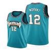 Memphis Grizzlies Ja Morant 12 Retro City Edition Basketbalový dres Zelený Unisex Bavlna Sportovní oblečení Muži Ženy