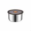 Stainless Steel Food Storage Container, Round Bento Box with Lid, Leakproof Kitchen Organizer