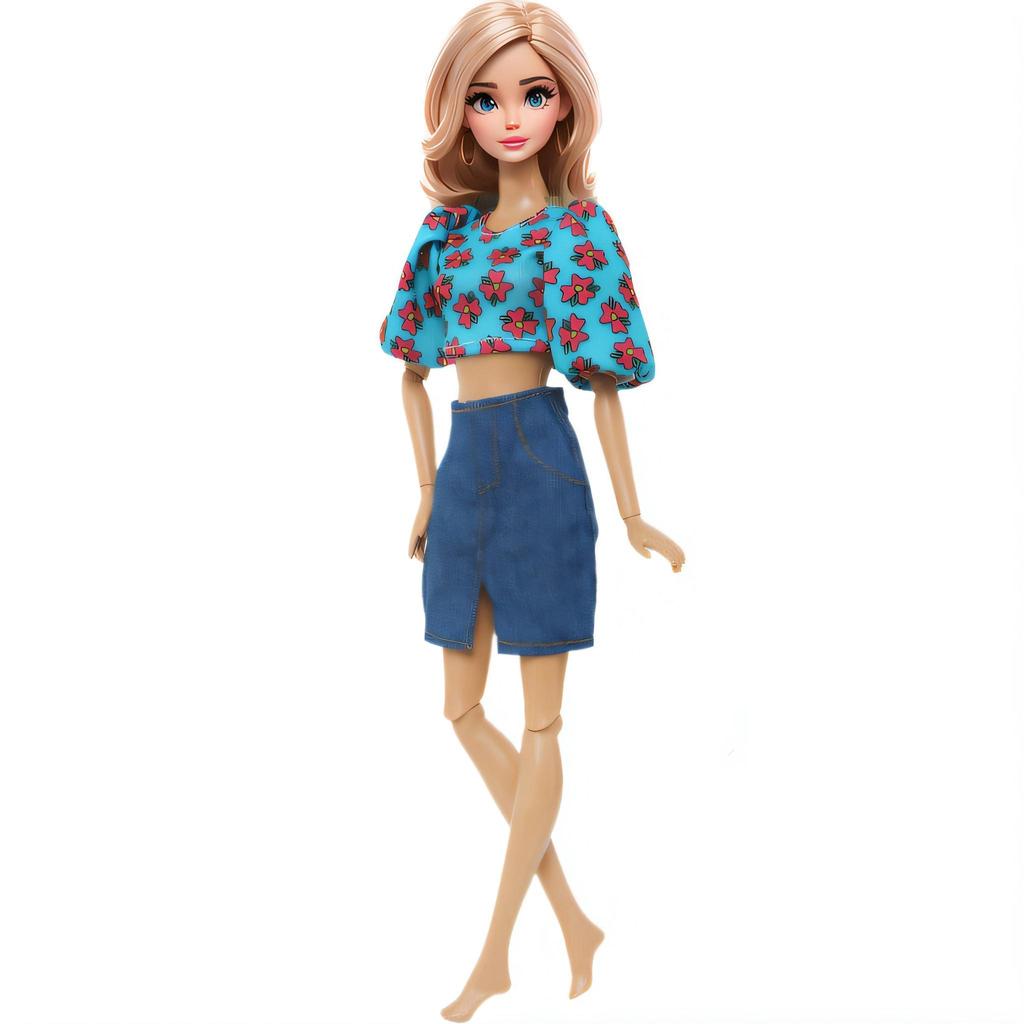 Haine de Păpușă pentru Păpușă de 30cm Lot Stiluri Ținute Sport Rochie Fuste Ținute la Modă pentru Păpușă 1/6 11,5 Inch Jucărie Fată(fără păpuși)