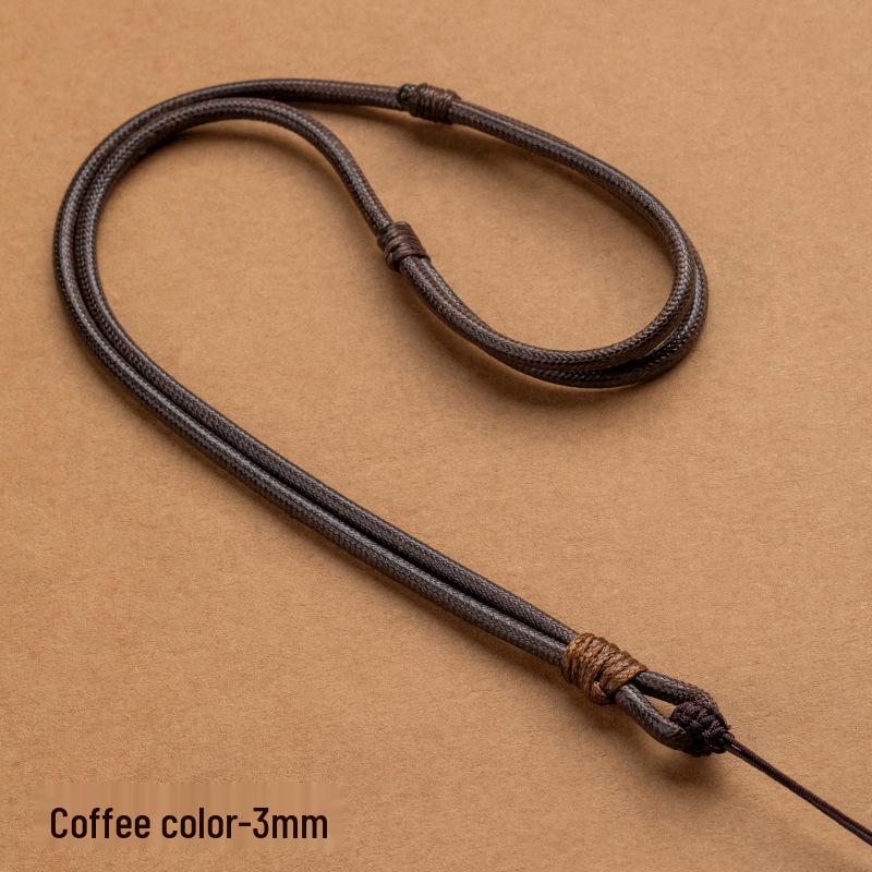 

Высококачественное ожерелье с подвеской из нефрита из плетеной вручную вощеной кожи премиум-класса с безопасной застежкой