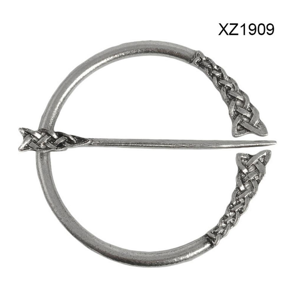 Nordic Style Metal Simple Brooch Suit Scarf Clip Brooch Pin Fashion Jewelry for Coats Jackets Sweaters Suit