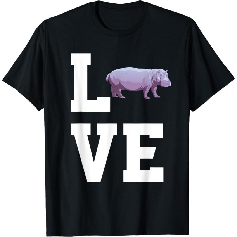 

Люблю одежду Hippo для любителя гиппопотамов Футболка XXXXXL чёрный