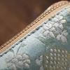 Flower Embroidered Pen Pouches Large Capacity Cotton Linen Pencil Case Zippered Closure for School Office Accessory