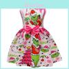 Rochie Fată Grinch Cu Model Desen Animat Pentru Fete Copii Vârste De La 3 La 8 Ani