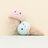 Adorable Ice Cream Plush Keychain With Short Plush And Pp Cotton Filling For Kids