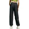 Anta Comfortable Simple Versatile Solid Color Loose High Waist Breathable Sports Long Pants Women Bottoms Black 162528515-2