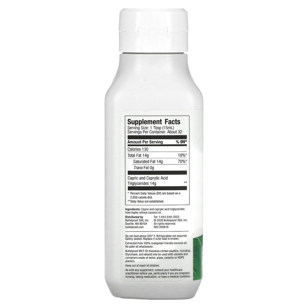 Mct Oil, 473Ml (16 Fl Oz)