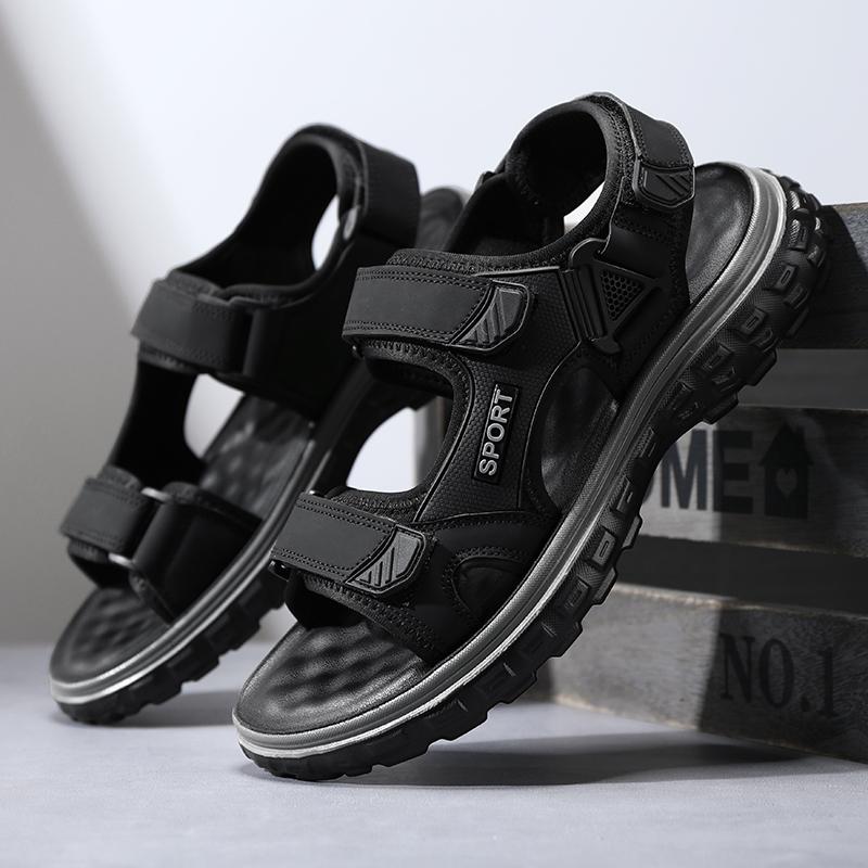 Sandals Men Summer Fashion New Style Outdoor Wear Soft Sole Wear-resistant Anti Slip Anti Odor Breathable Dual-use Beach Sandals
