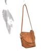 A Trendy Genuine Leather Bag, A Casual Single-shoulder, Crossbody, Hand-held Bucket Bag