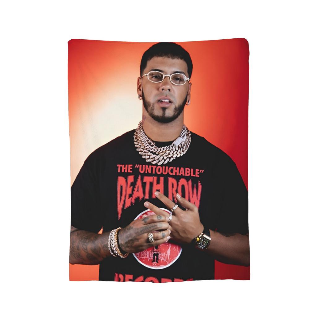 Anuel AA Rapper Hip Hop Singer Blanket Fleece  Winter  Breathable Lightweight Thin Throw Blankets for Bedding Couch Bedspread