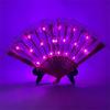 LED Light Up Rose Lace Florals Hand Fan Luminous Costumes for Wedding