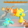 Cat Toys, 1 Flying Disc Launcher with 4 Flying Disc, Fun Kitten Chasing and Playing Outdoor Toys, Cat Training Toys, Pet Supplie