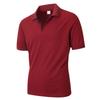 Polo casual sportiva da uomo in jacquard con colletto rovesciato e maniche corte