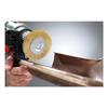 Brosse plate à fil laiton ondulé pour finition et nettoyage - kwb - roue à rayons 0,2mm 6mm 7,5cm - métal pierre