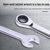 7-Piece Mirror Ratchet Combination Wrench Set - Open-End Labor-Saving Tools