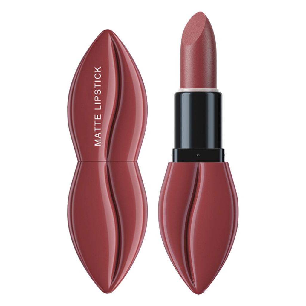 Long-Wearing Transfer-Resistant Soft Matte Lipstick – 1Pc Full-Coverage Creamy Bullet for Everyday Wear