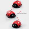 Pull Back Car Lovely Simulated Plastic Ladybug Two-way Pull Back Toy for Kids