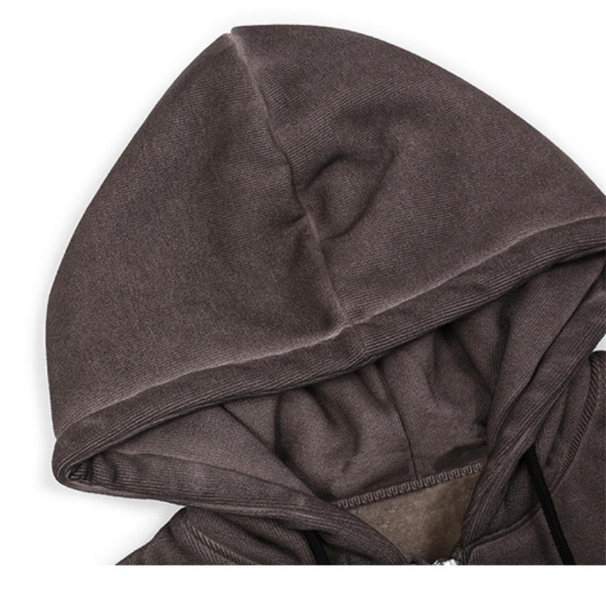 2023 Women's Trendy European & American Loose Street Sport Zip-Up Hooded Cardigan.