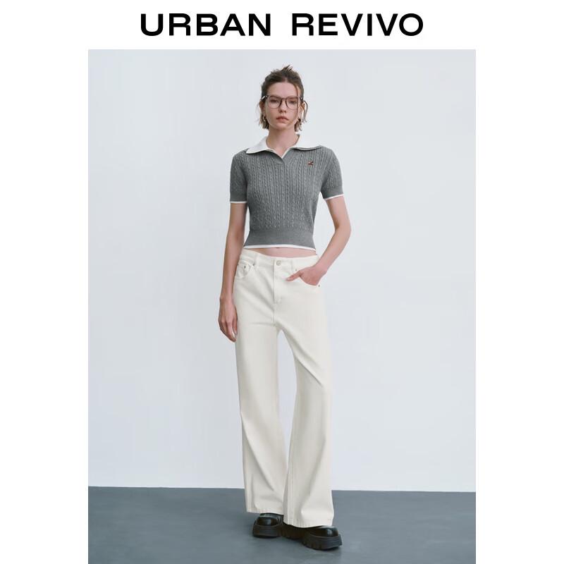 

Женский трикотажный топ UR с текстурной вышивкой, облегающего кроя M