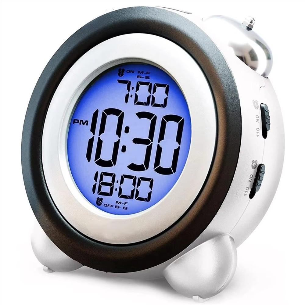 Blue Backlight Digital Clock Time Date Display Smart Alarm Clock Dual Alarm Clock  Outdoor Activity